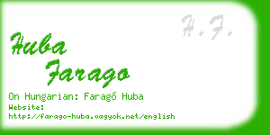 huba farago business card